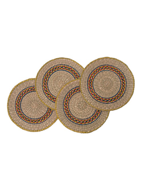 Becquet - Lot de 4 dessous d'assiette BAO en végétale - Kiabi Becquet - Lot de 4 dessous d'assiette BAO en végétale - Kiabi