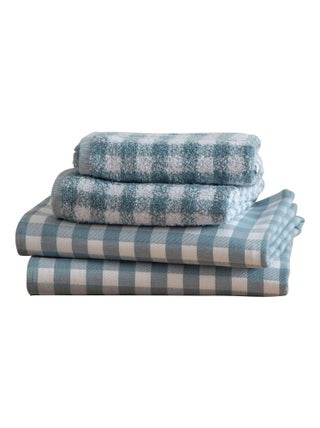 Becquet - Lot de 4 lot torchons + essuie-mains PURESQUARES en coton