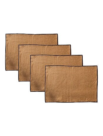 Becquet - Lot de 4 sets de table BORGO en lin