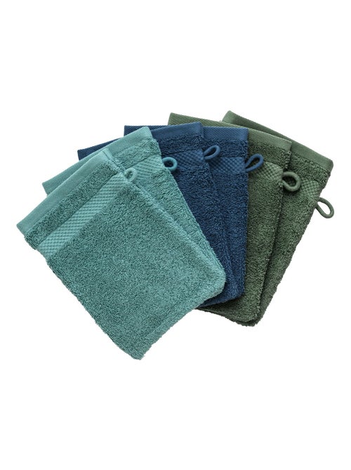 Becquet - Lot de 6 gant de toilette ATLANTIQUE en coton - Kiabi