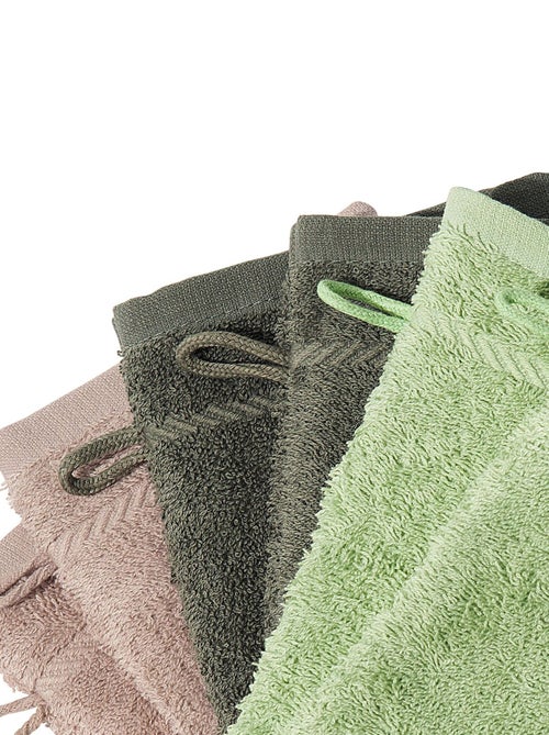Becquet - Lot de 6 gant de toilette CLAIRE en acrylique - Kiabi