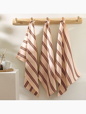 Becquet - lot de 6 torchons seignosse en coton