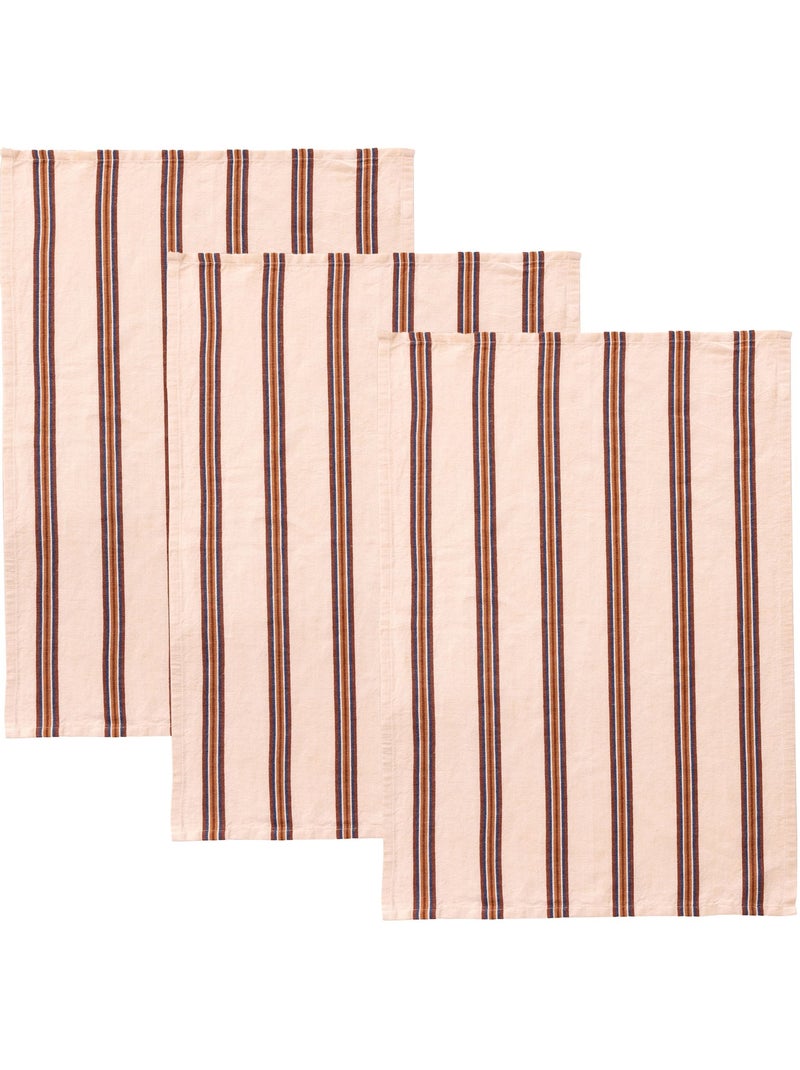 Becquet - lot de 6 torchons seignosse en coton Ecru - Kiabi