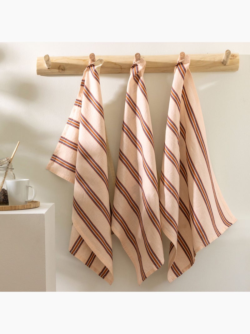 Becquet - lot de 6 torchons seignosse en coton Ecru - Kiabi