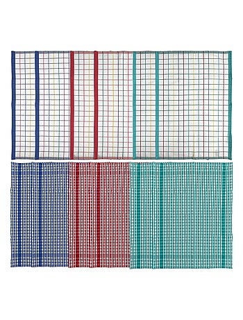 Becquet - Lot torchons + essuie-mains BOURGOGNE en coton