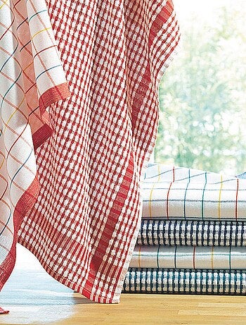 Becquet - Lot torchons + essuie-mains BOURGOGNE en coton