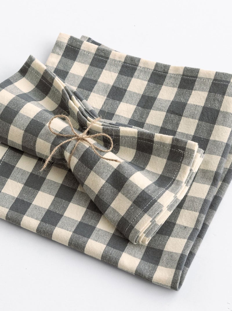 Becquet - Nappe DOULIANAP en coton Gris Argenté - Kiabi