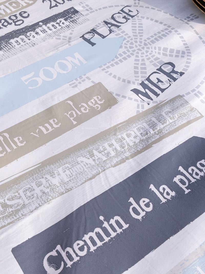 Becquet - Nappe DUNES en pvc Gris Argenté - Kiabi