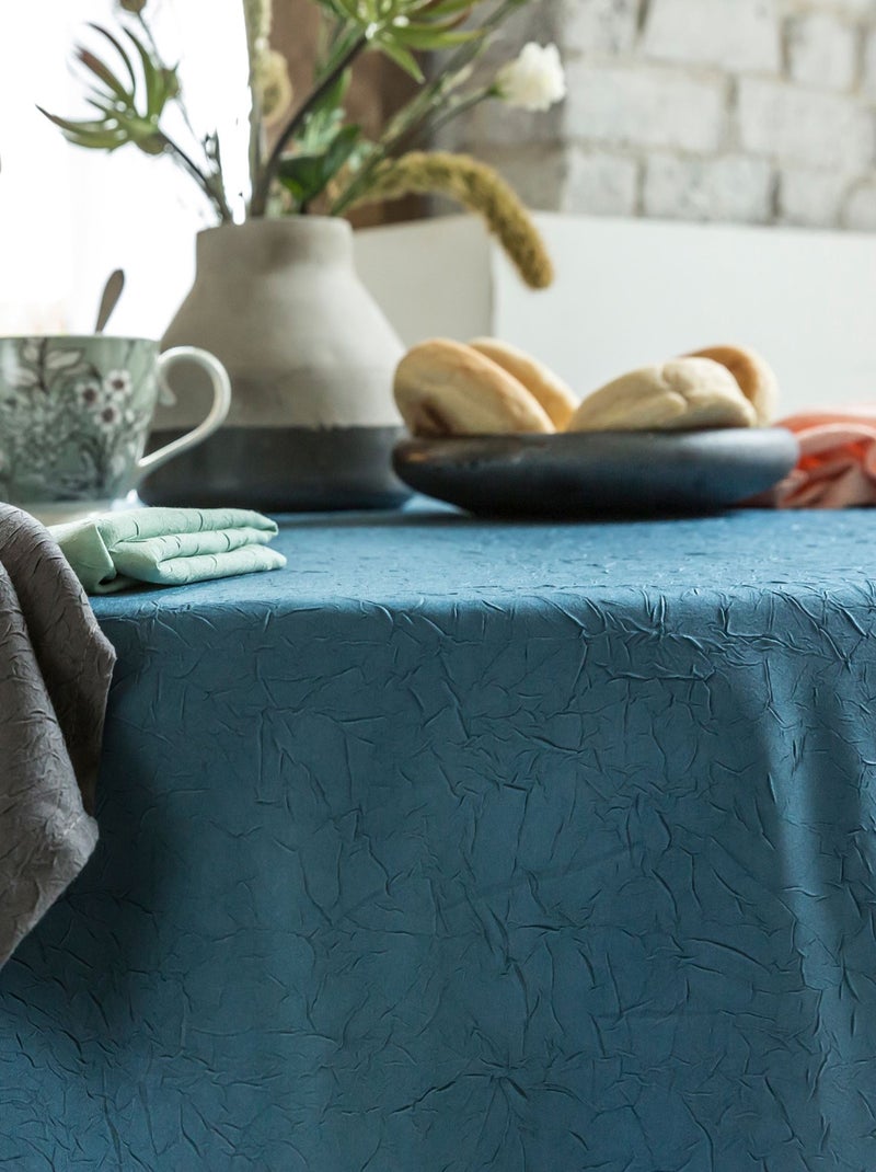 Becquet - Nappe FONTANA en polyester Bleu foncé - Kiabi