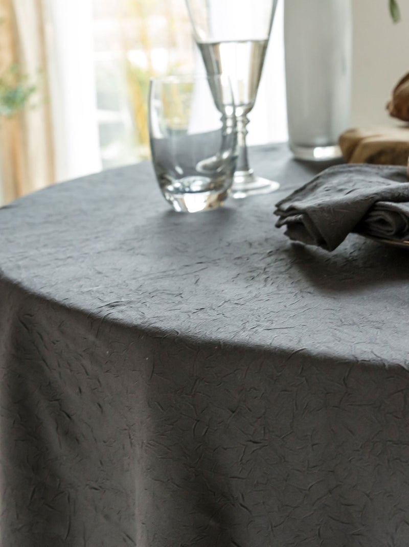Becquet - Nappe FONTANA en polyester gris anthracite - Kiabi