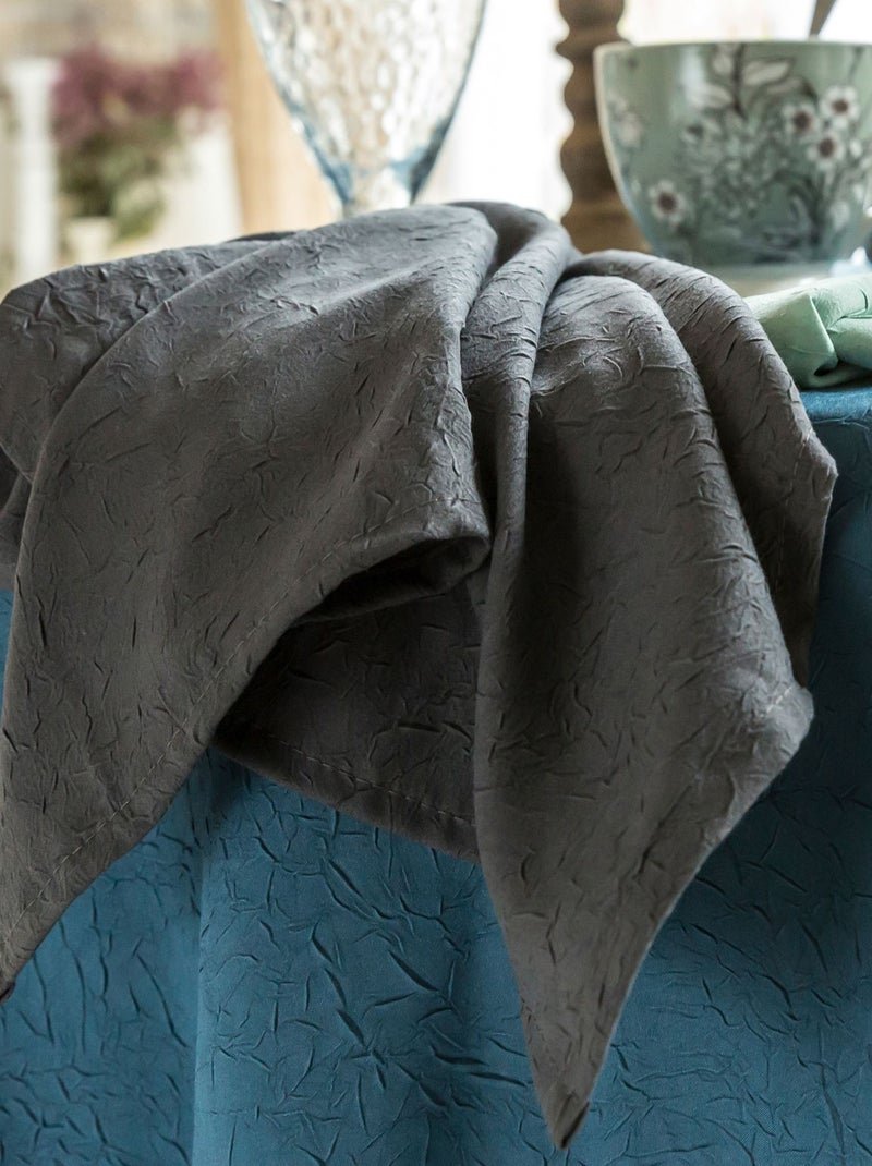 Becquet - Nappe FONTANA en polyester gris anthracite - Kiabi