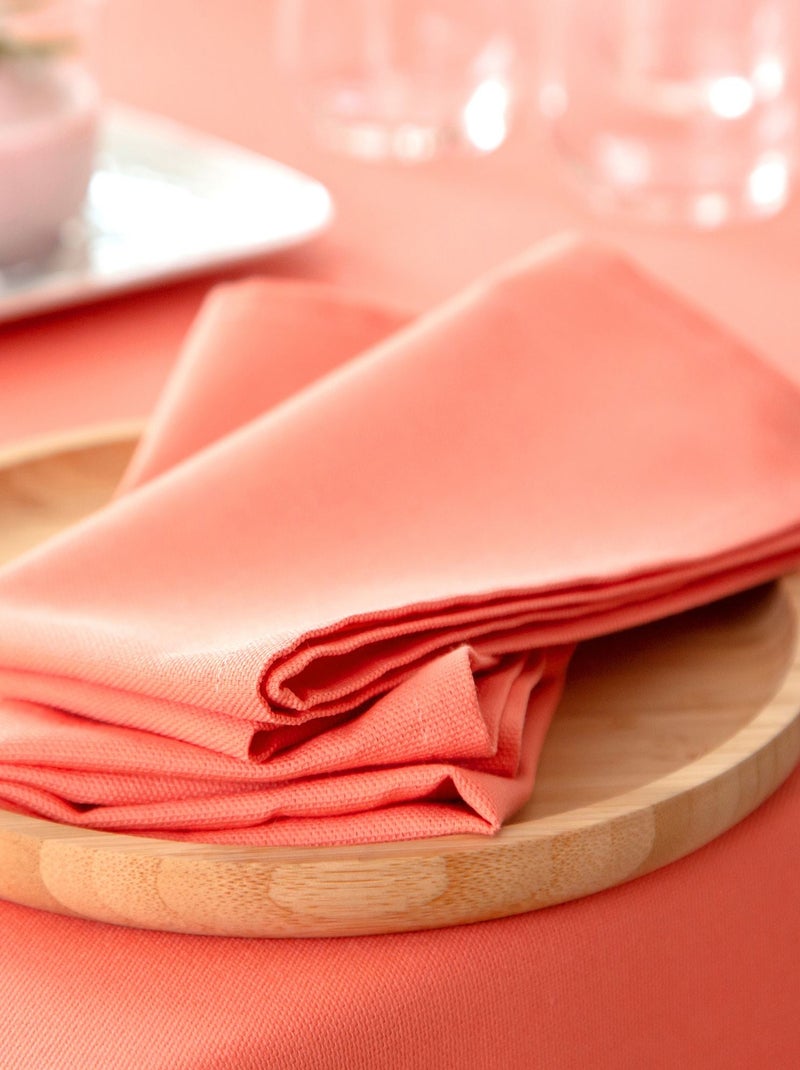 Becquet - Nappe LONA en coton Orange corail - Kiabi