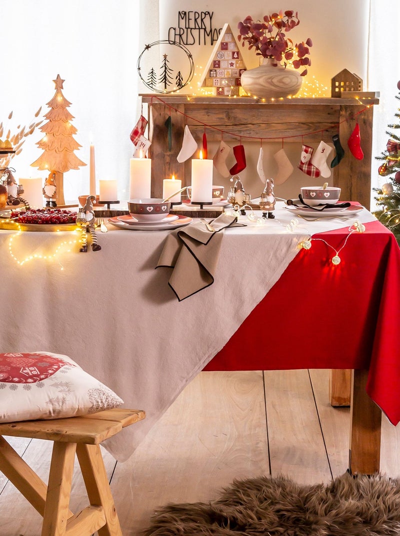 Becquet - Nappe LONA en coton Rouge - Kiabi