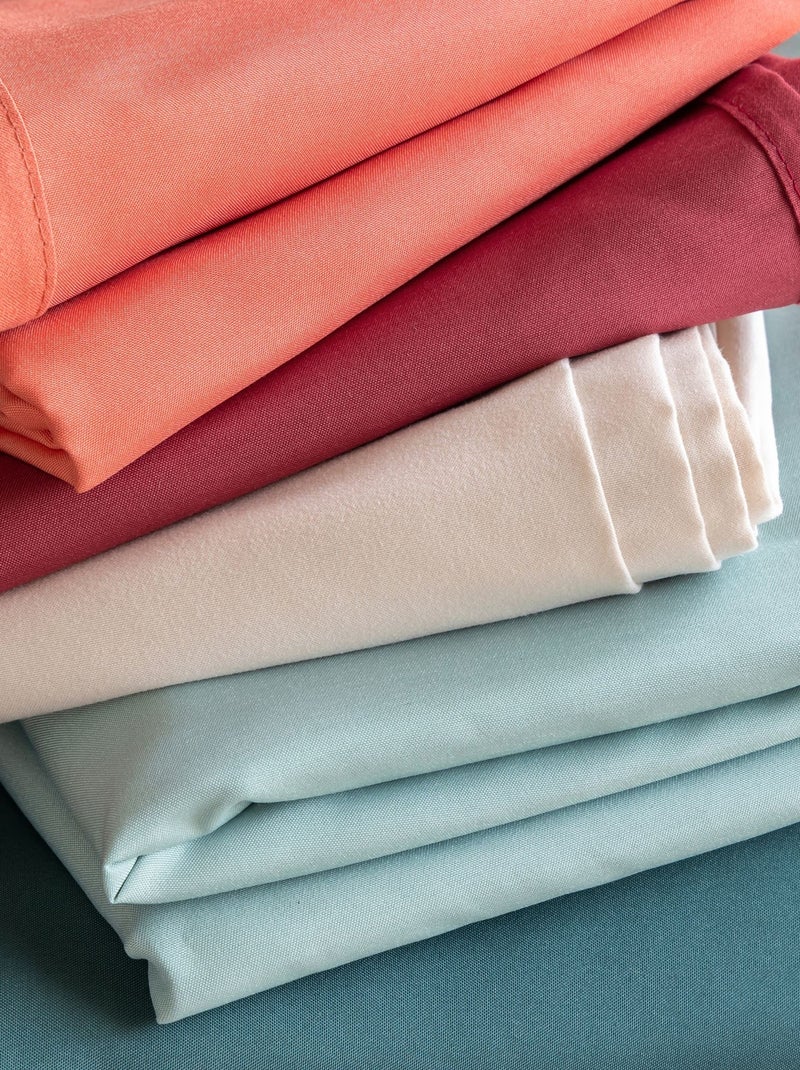 Becquet - Nappe PEACHSKIN en polyester Orange corail - Kiabi