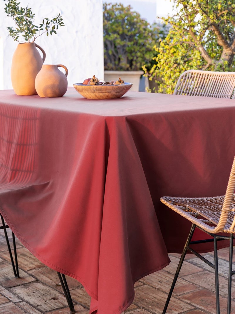 Becquet - Nappe PEACHSKIN en polyester Rouge grenat - Kiabi