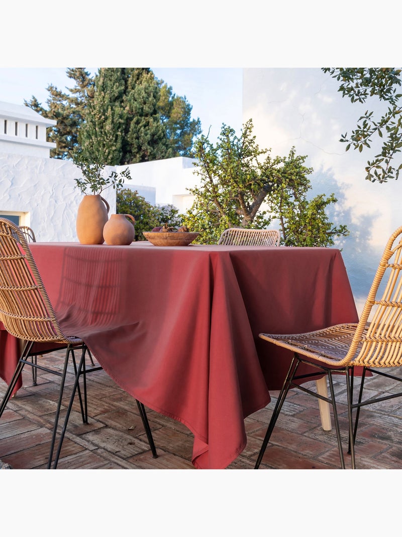 Becquet - Nappe PEACHSKIN en polyester Rouge grenat - Kiabi