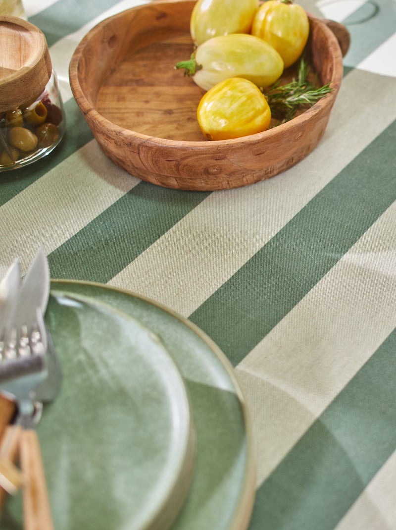 Becquet - Nappe RAYAS en coton Vert - Kiabi