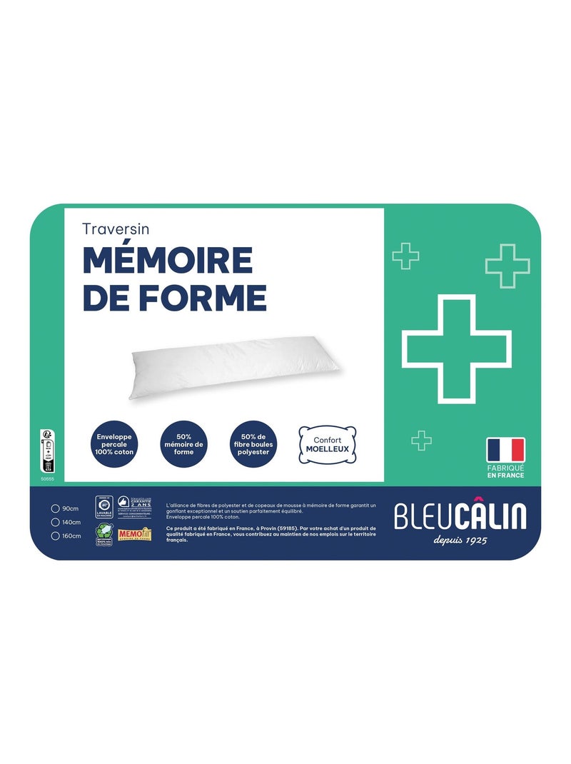 Becquet - Oreiller ergonomique memofill en coton Blanc - Kiabi