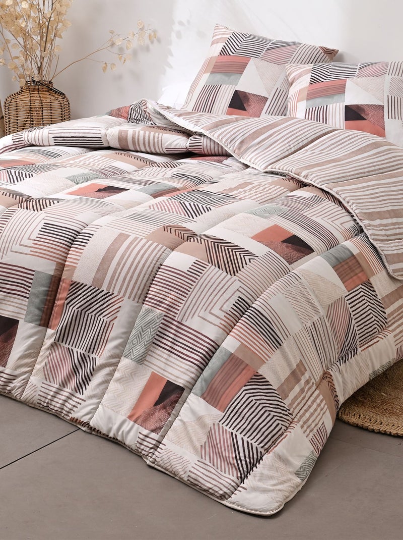 Becquet - Oreiller médium GRAPHIQUE en polyester Beige - Kiabi