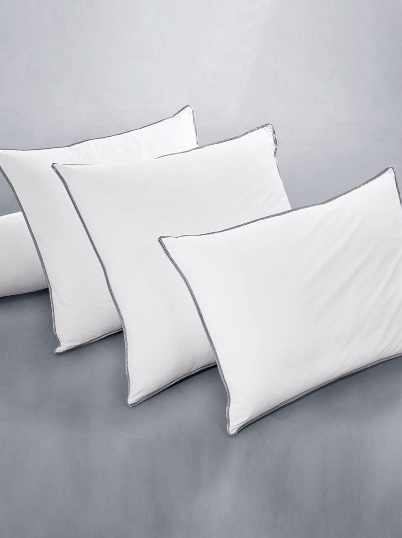 Becquet - Oreiller moelleux QUALLOFIL PREMIUM en coton Blanc - Kiabi
