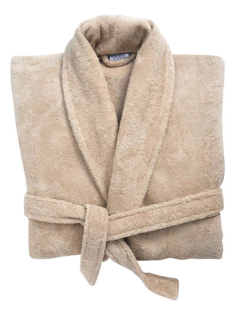 Becquet - Peignoir de bain COTON PEIGNE D'EGYPTE PEIGNOIR en coton Beige sable - Kiabi