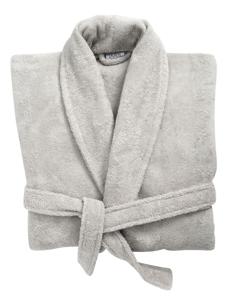 Becquet - Peignoir de bain COTON PEIGNE D'EGYPTE PEIGNOIR en coton Gris clair - Kiabi