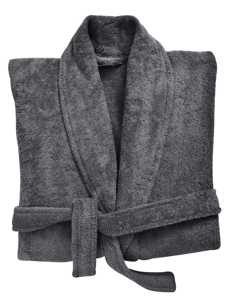 Becquet - Peignoir de bain COTON PEIGNE D'EGYPTE PEIGNOIR en coton Gris foncé - Kiabi