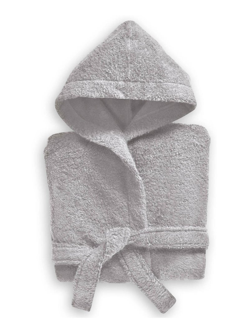Becquet - Peignoir de bain LAUREAT ENFANT en coton Gris perle - Kiabi