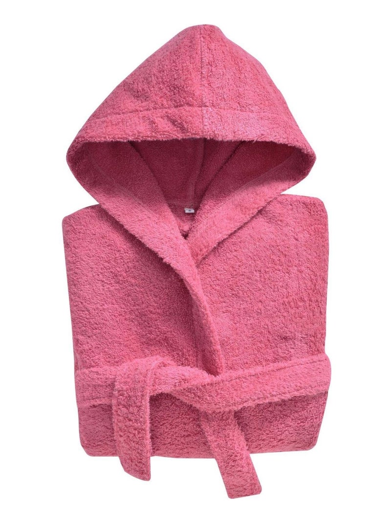 Becquet - Peignoir de bain LAUREAT ENFANT en coton Rose framboise - Kiabi