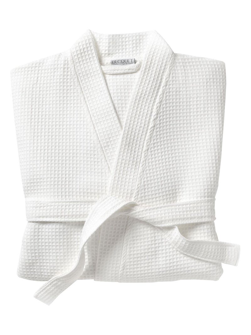 Becquet - Peignoir de bain PEIGNOIR NID-D'ABEILLES en coton Blanc - Kiabi