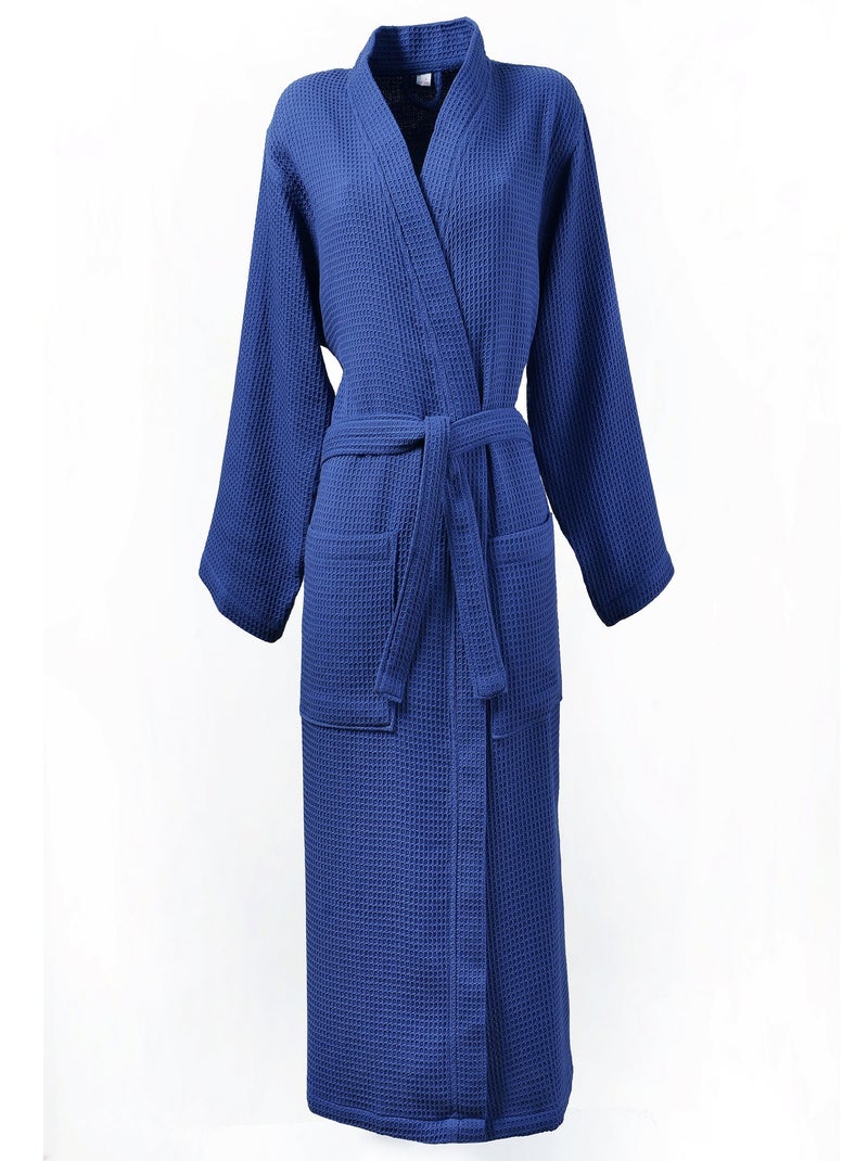 Becquet - Peignoir de bain PEIGNOIR NID-D'ABEILLES en coton Bleu foncé - Kiabi