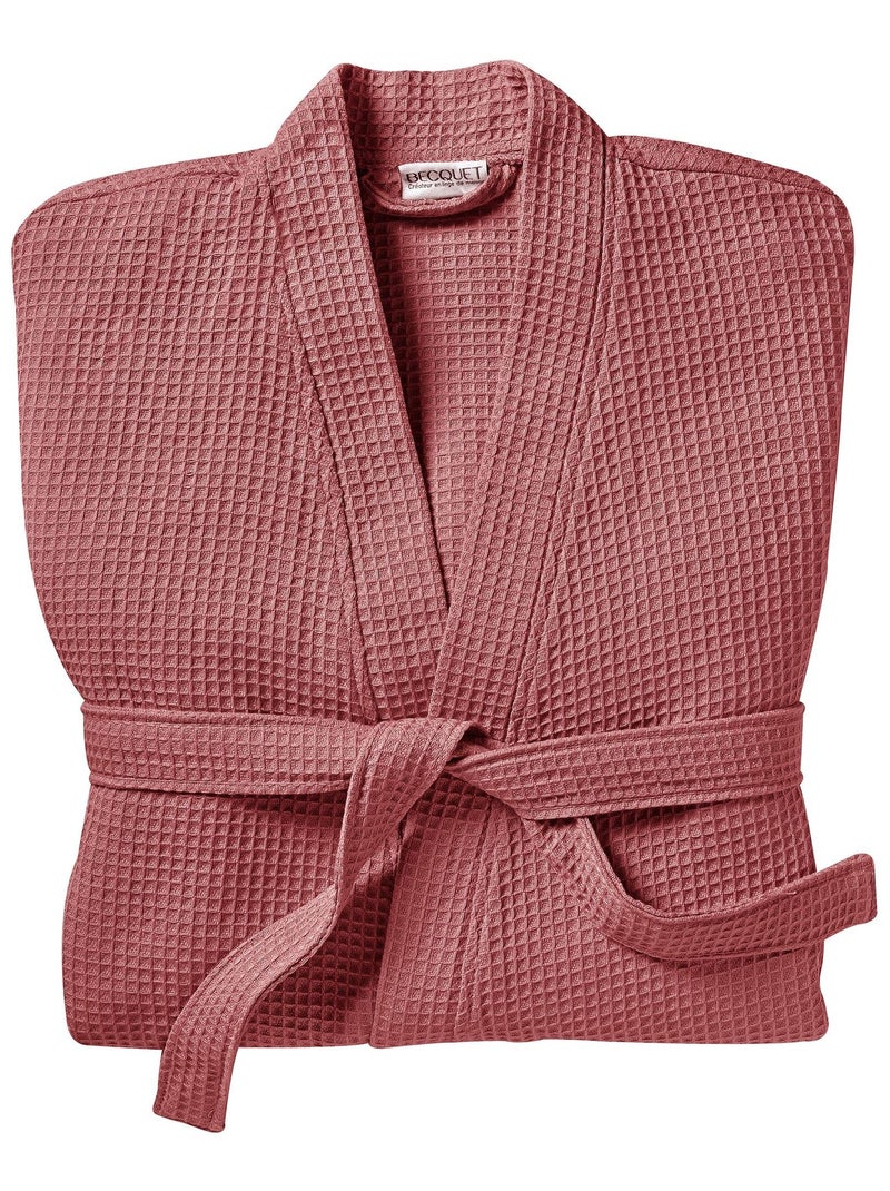 Becquet - Peignoir de bain PEIGNOIR NID-D'ABEILLES en coton Rose foncé - Kiabi