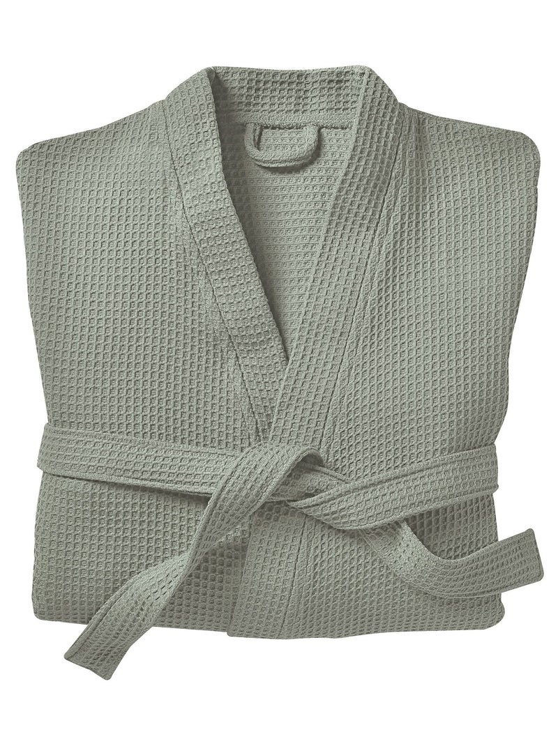 Becquet - Peignoir de bain PEIGNOIR NID-D'ABEILLES en coton Vert kaki - Kiabi