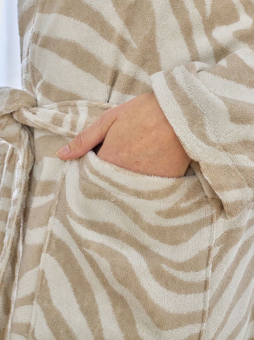 Becquet - Peignoir de bain ZEBRA en coton - Kiabi