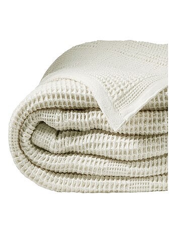 Becquet - Plaid COTON NID D'ABEILLE en coton