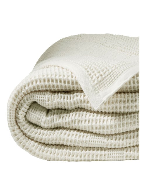 Becquet - Plaid COTON NID D'ABEILLE en coton - Kiabi