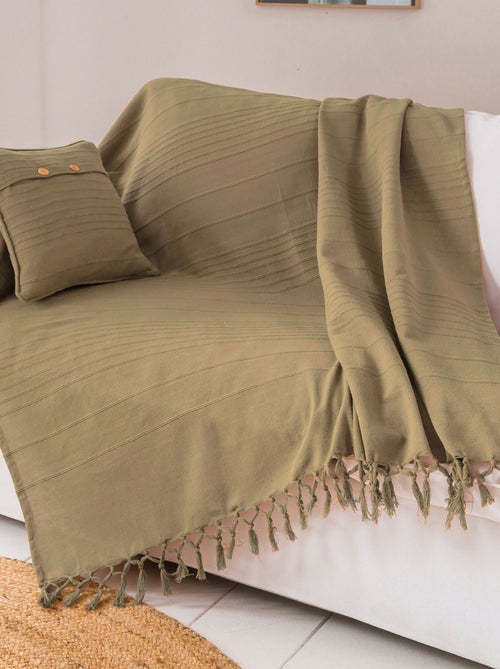 Becquet - Plaid ORION en coton - Kiabi