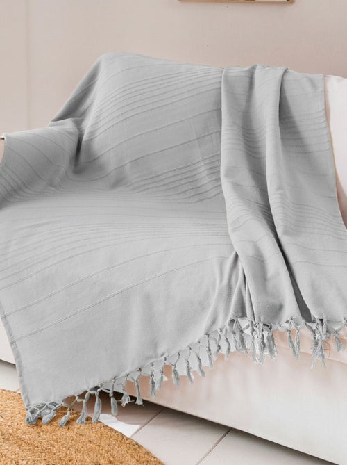 Becquet - Plaid ORION en coton - Kiabi Becquet - Plaid ORION en coton - Kiabi