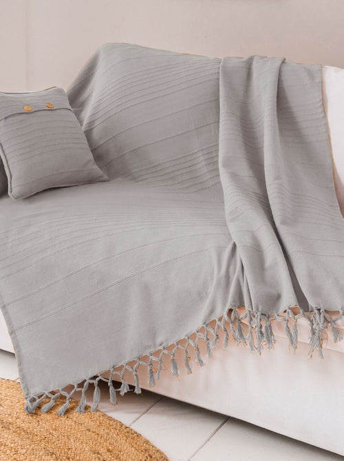 Becquet - Plaid ORION en coton - Kiabi Becquet - Plaid ORION en coton - Kiabi