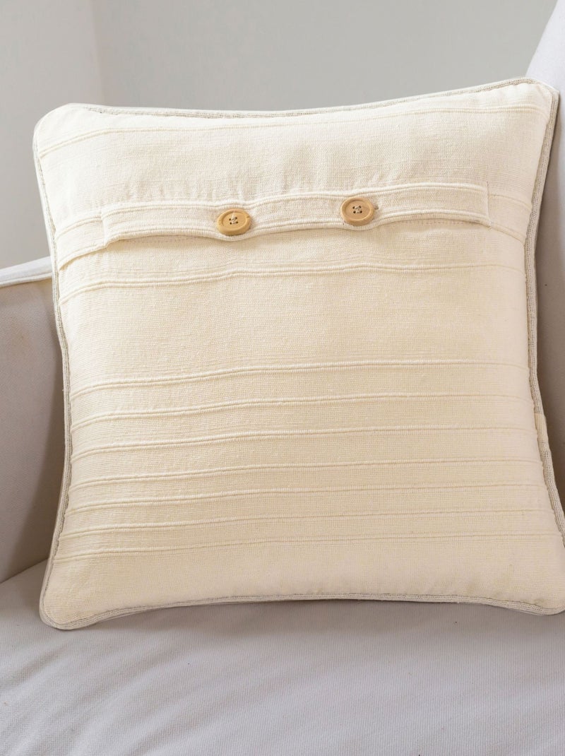 Becquet - Plaid ORION en coton Ivoire - Kiabi