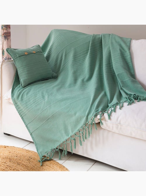 Becquet - Plaid ORION en coton - Kiabi Becquet - Plaid ORION en coton - Kiabi