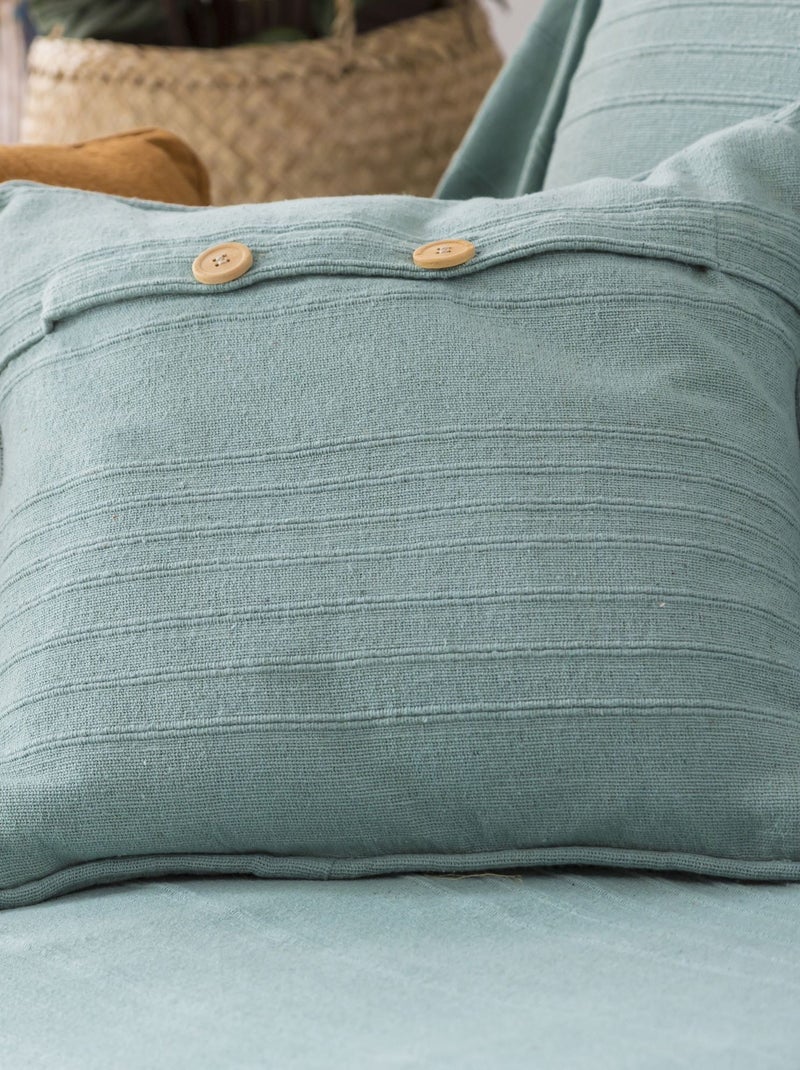 Becquet - Plaid ORION en coton Vert clair - Kiabi