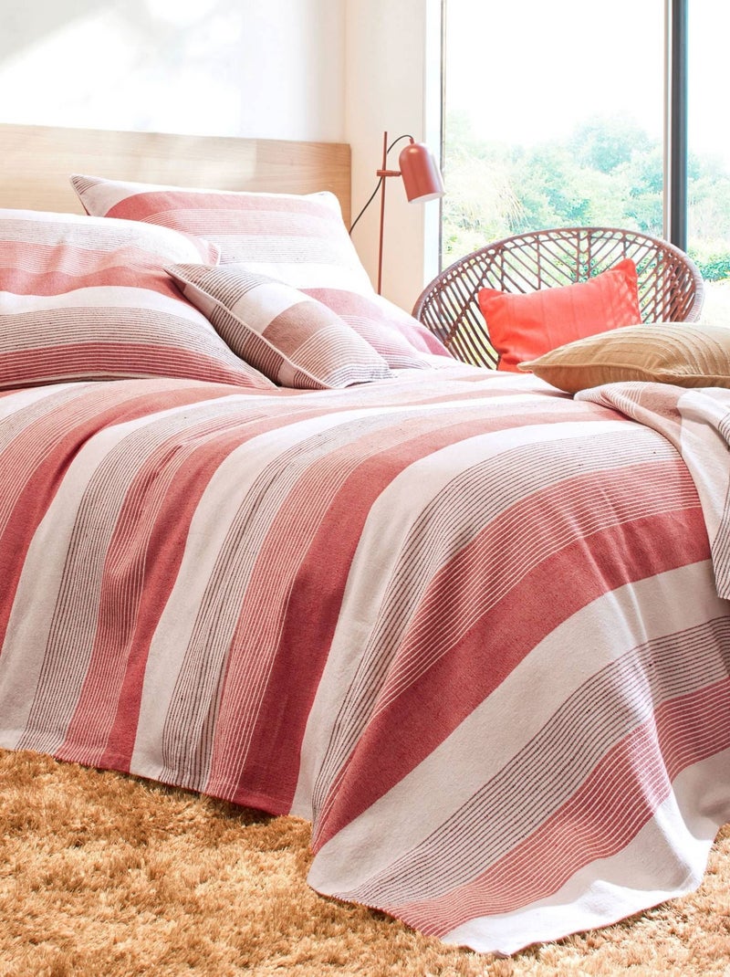 Becquet - Plaid TREPORT en coton Terracotta - Kiabi