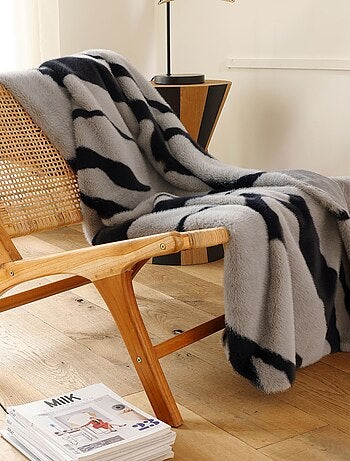 Becquet - Plaid ZÉBRU en polyester