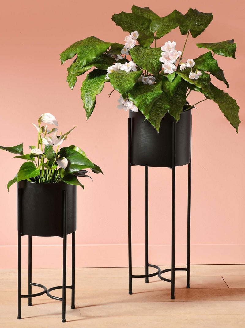 Becquet - Pot, cache-pot QUANT en métal Noir - Kiabi