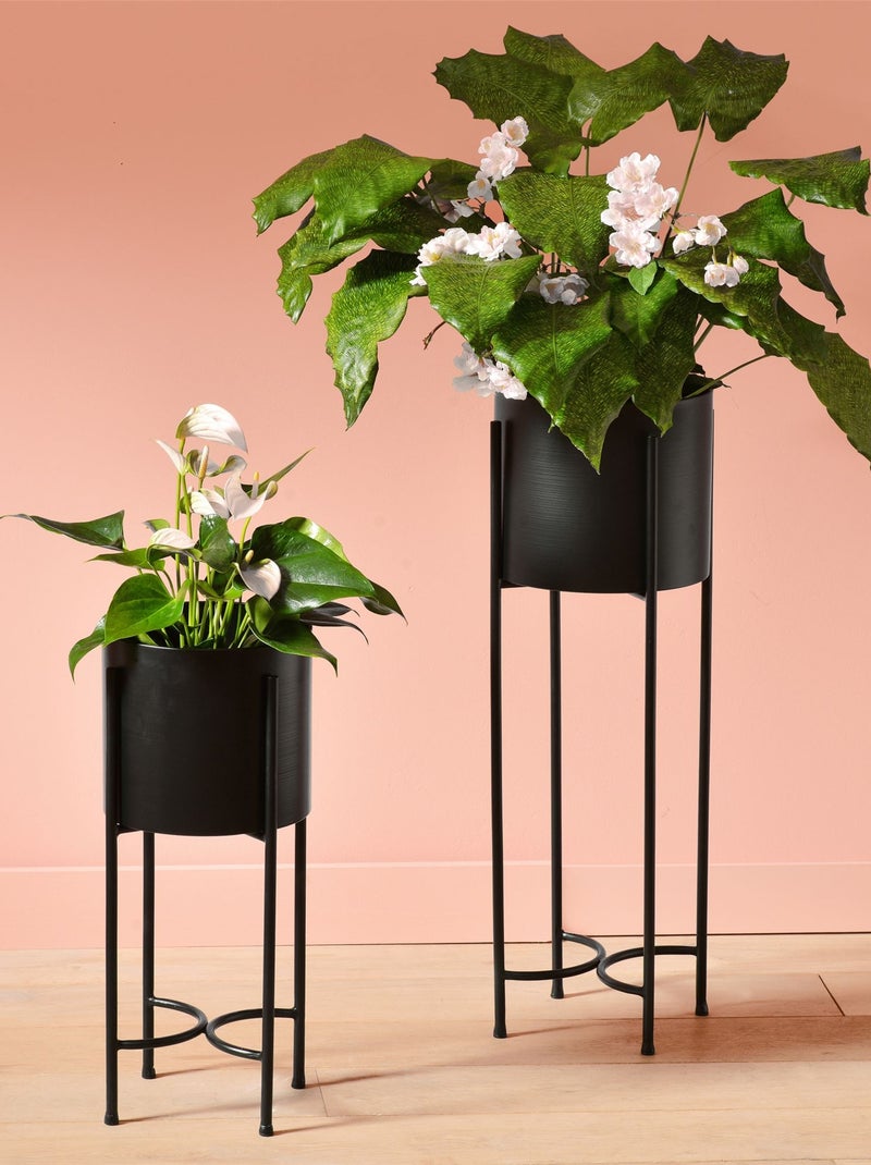 Becquet - Pot, cache-pot QUANT en métal Noir - Kiabi