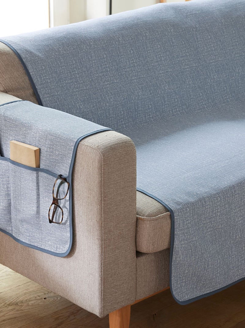 Becquet - Protège canapé BOSQUE en polyester Bleu - Kiabi