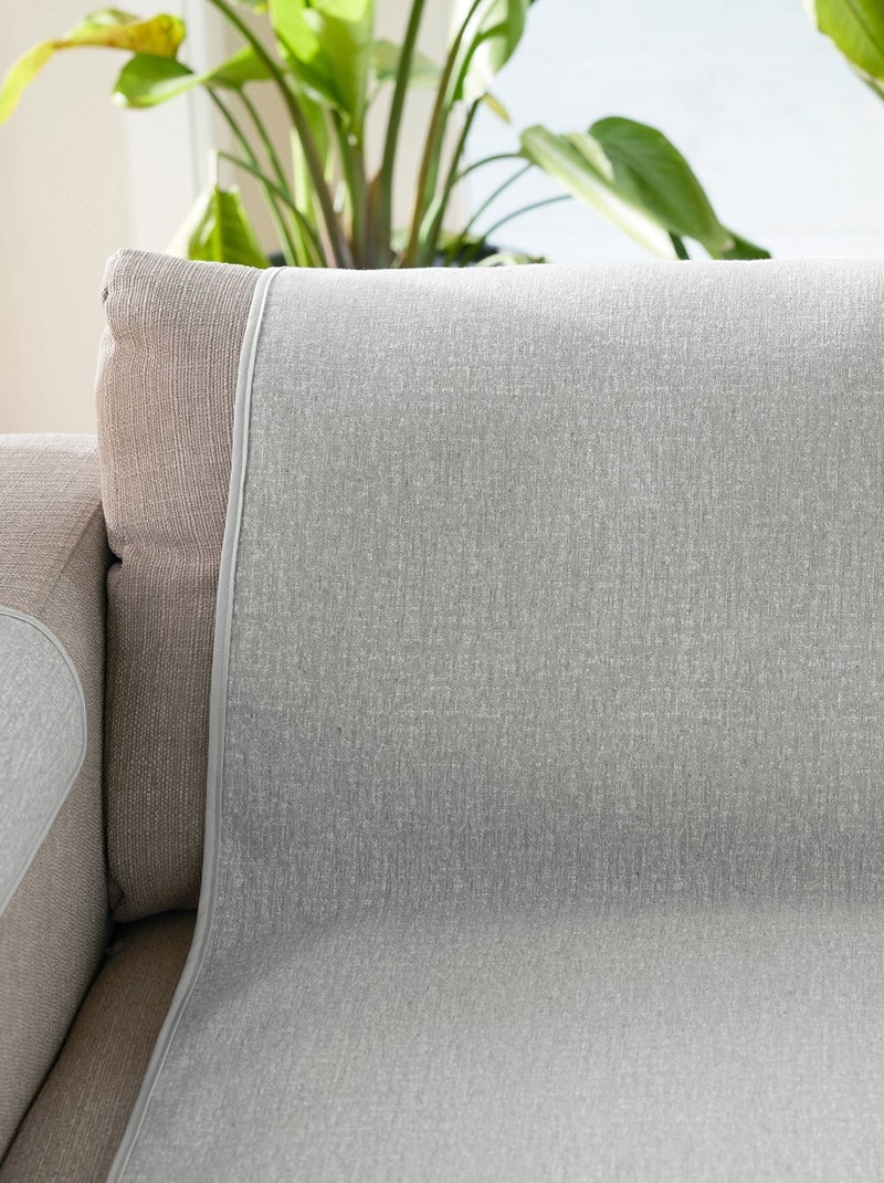 Becquet - Protège canapé BOSQUE en polyester Gris perle - Kiabi