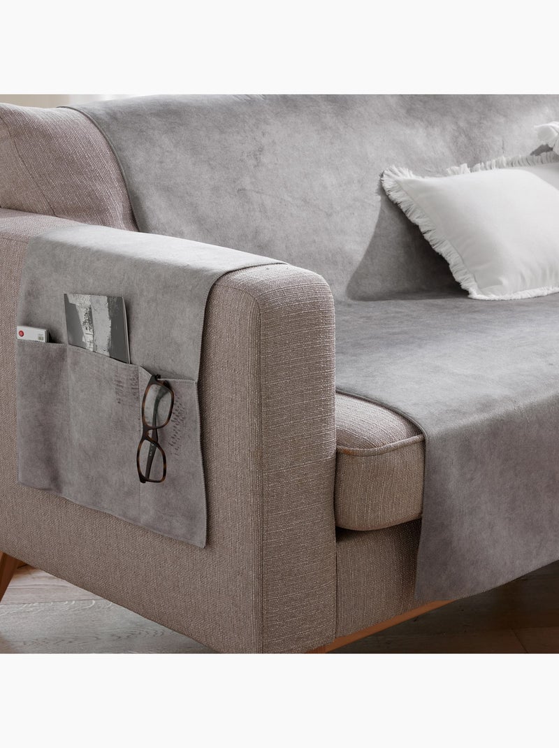 Becquet - Protège canapé WHISPER en polyester Gris Argenté - Kiabi