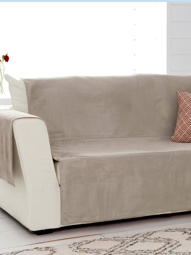 Becquet - Protège fauteuil GOFRADO en polyester Taupe - Kiabi